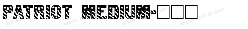 Patriot Medium字体转换